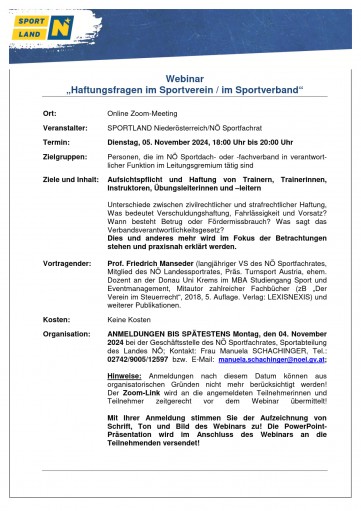 Einladung zum Seminar