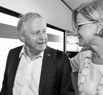 Landeshauptfrau Johanna Mikl-Leitner mit Leo Windtner.